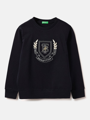 United Colors of Benetton Full Sleeve Printed Baby Boys Sweatshirt