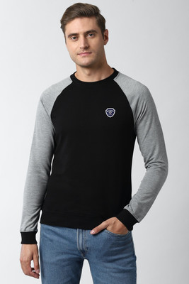 PETER ENGLAND Full Sleeve Color Block Men Sweatshirt