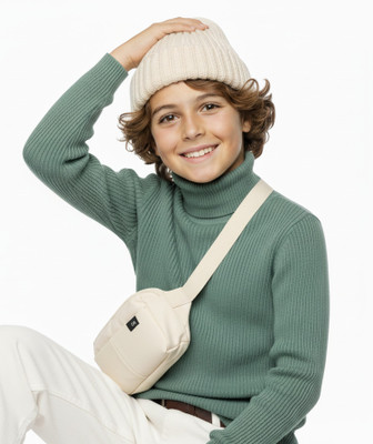 Clothify Full Sleeve Self Design Boys Sweatshirt