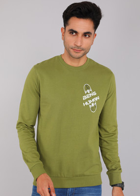 BEING HUMAN Full Sleeve Solid Men Sweatshirt