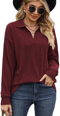 Mauli Clothing Store Full Sleeve Self Design Women Sweatshirt