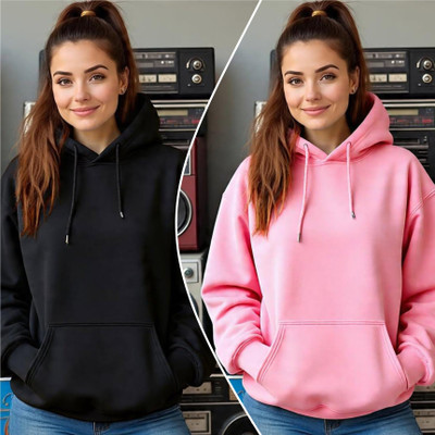 Pwexz Full Sleeve Solid Women Sweatshirt