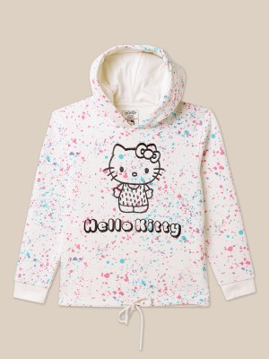 HELLO KITTY Full Sleeve Graphic Print Girls Sweatshirt