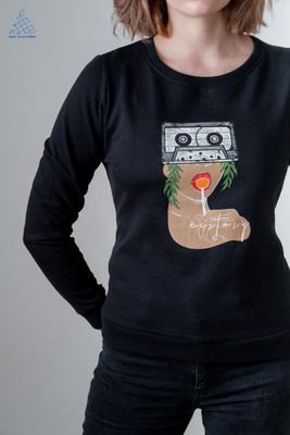 Klothberg Full Sleeve Graphic Print Women Sweatshirt