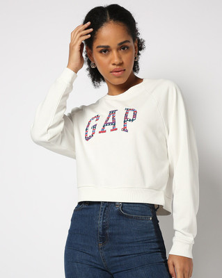 GAP Full Sleeve Embroidered Women Sweatshirt