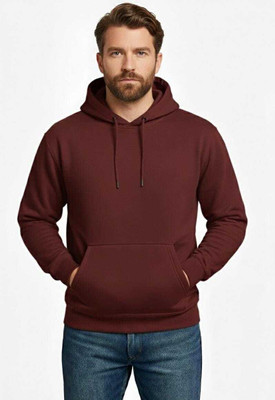 Kakafashion Full Sleeve Self Design, Solid Men Reversible Sweatshirt