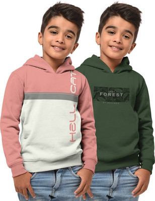 Hellcat Full Sleeve Color Block Boys Sweatshirt
