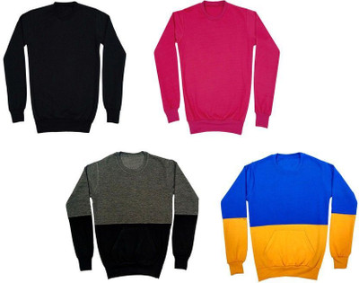 AE Trends Full Sleeve Solid Boys Sweatshirt