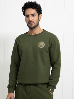 Rare Rabbit Full Sleeve Solid Men Sweatshirt