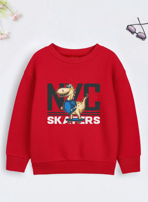 Superb Starling Full Sleeve Printed Boys Reversible Sweatshirt
