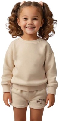 Tabadtod Full Sleeve Solid Girls Sweatshirt