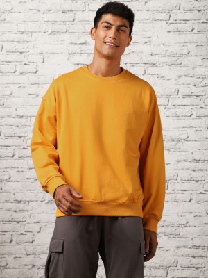 NOBERO Full Sleeve Solid Men Sweatshirt