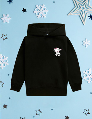 Nusyl Full Sleeve Animal Print Girls Sweatshirt