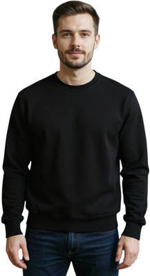 NI Fashion Full Sleeve Solid Men Sweatshirt