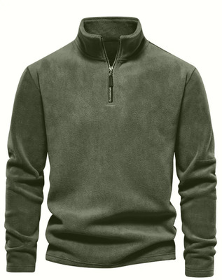 Lripsome Full Sleeve Solid Men Sweatshirt