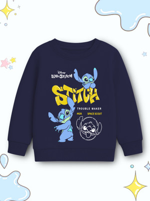 YK Disney Full Sleeve Graphic Print Girls Sweatshirt
