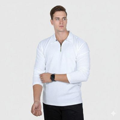 MYMUNI Full Sleeve Self Design Men Sweatshirt