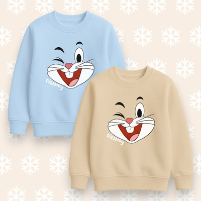 cottbray Full Sleeve Printed Boys & Girls Sweatshirt