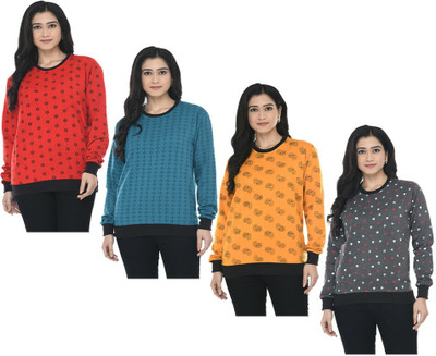 MTI FASHIONS Full Sleeve Printed Women Sweatshirt