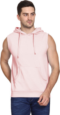 ROARERS Sleeveless Solid Men Sweatshirt