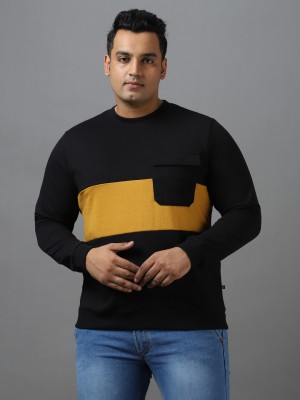 Urbano Plus Full Sleeve Color Block Men Sweatshirt