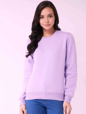 HK CREATION Full Sleeve Solid Women Sweatshirt