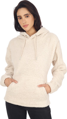 Burdy Full Sleeve Solid Women Sweatshirt