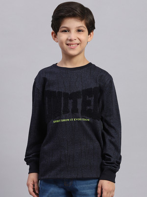 MONTE CARLO Full Sleeve Self Design Boys Sweatshirt