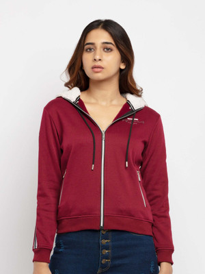 Status Quo Full Sleeve Striped Women Sweatshirt
