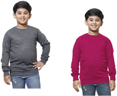 Inndistar Trend Full Sleeve Solid Boys Sweatshirt