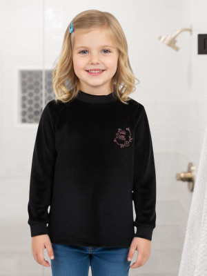 SAALVIA Full Sleeve Solid Baby Girls Sweatshirt