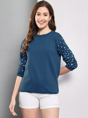 FUNDAY FASHION Full Sleeve Solid Women Sweatshirt