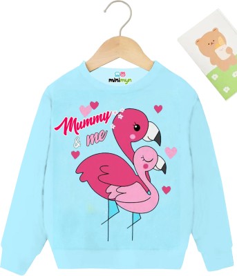 MINI MYN Full Sleeve Graphic Print Girls Sweatshirt