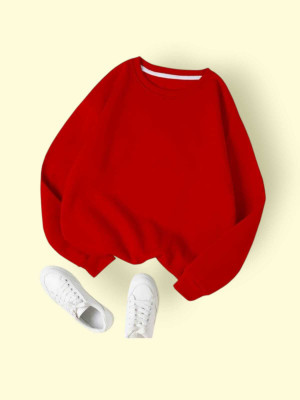 Faisalgarments Full Sleeve Solid Women Sweatshirt