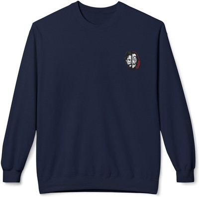 Kattar Full Sleeve Printed, Solid Men & Women Sweatshirt