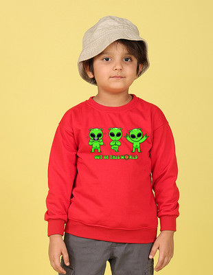 Nusyl Full Sleeve Graphic Print Boys Sweatshirt