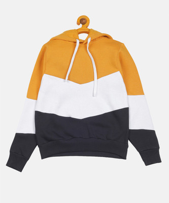 instafab Full Sleeve Color Block Boys Reversible Sweatshirt