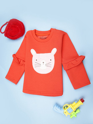 V-MART Full Sleeve Printed Baby Girls Sweatshirt