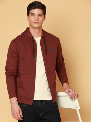 Wrangler Full Sleeve Solid Men Sweatshirt