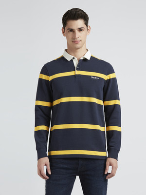 Pepe Jeans Full Sleeve Striped Men Sweatshirt