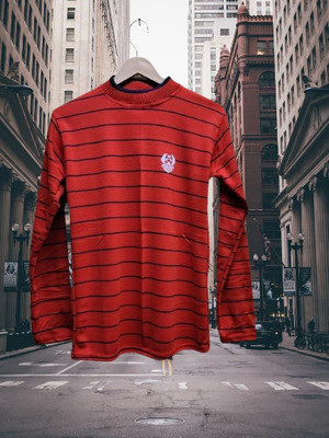 Ayansh Trending Full Sleeve Striped Men Sweatshirt