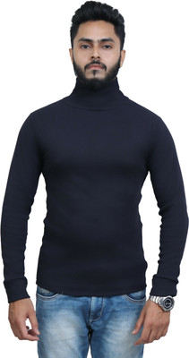 FASHLOOK Full Sleeve Self Design Men Sweatshirt
