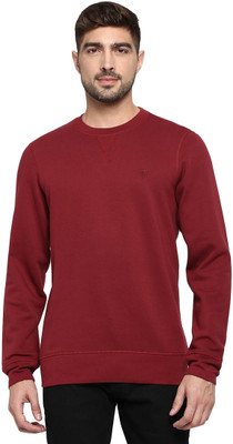 VAN HEUSEN Full Sleeve Solid Men Sweatshirt