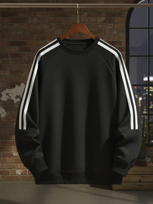 TeeWink Full Sleeve Striped Men Sweatshirt