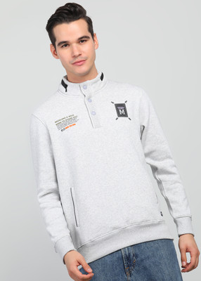 MONTE CARLO Full Sleeve Solid Men Sweatshirt