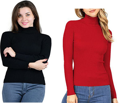 Rzlecort Full Sleeve Solid Women Sweatshirt