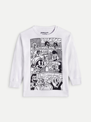 Chuckleberrie Full Sleeve Self Design Boys & Girls Sweatshirt