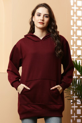 ZESHEMESHE Full Sleeve Solid Women Sweatshirt