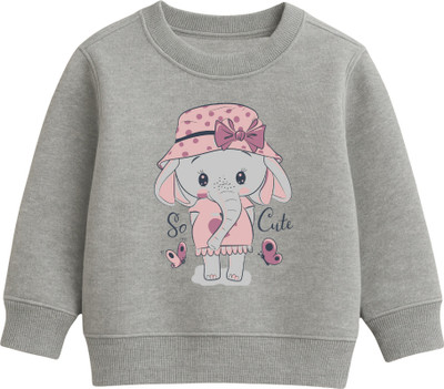 SEAMROGS Full Sleeve Self Design Boys & Girls Sweatshirt