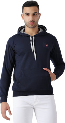 Maleno Full Sleeve Solid, Printed Men Sweatshirt